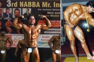 subhash won Nbba bodybuilding championship